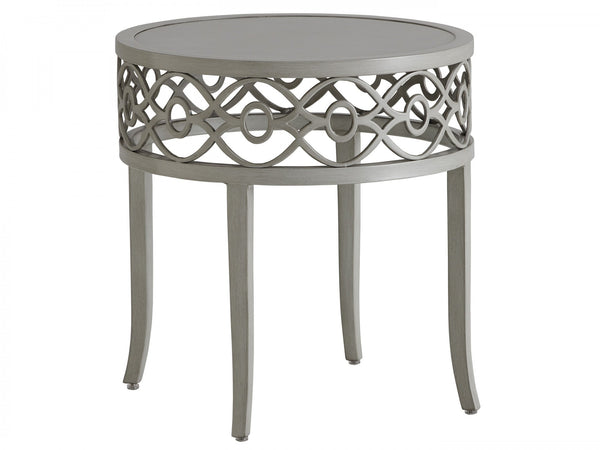 Silver Sands Round End Table - 1