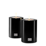 Artificial Candle Set of 2 in Black 3