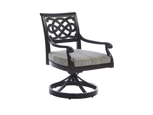 Royal Kahala Black Sands Swivel Rocker Dining Chair - 1