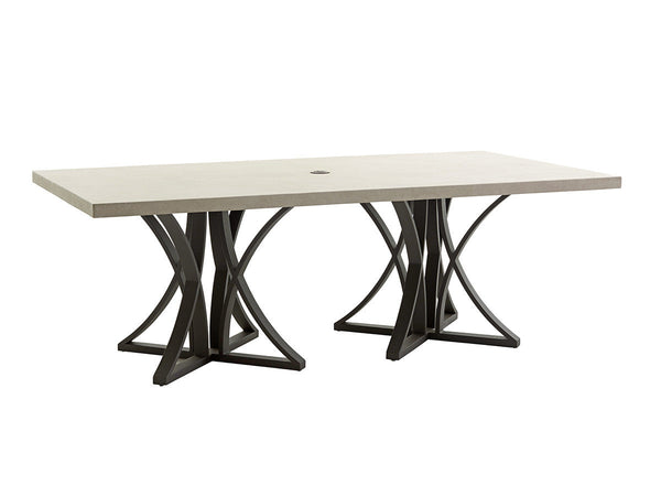 Cypress Point Ocean Terrace Dining Table W/Weatherstone Top - 2