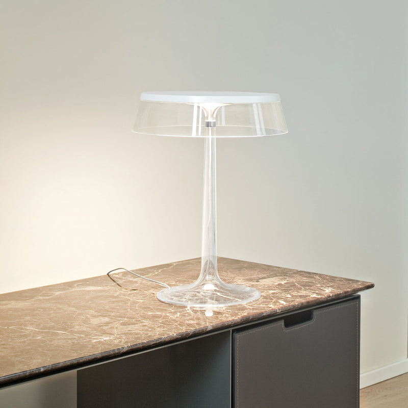 Bon Jour Injection moulded PMMA clear transaprent base and diffuser Table Lighting in Various Colors & Sizes