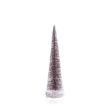 Clear Glass Decorative Tree with Pink Glitter in Various Sizes