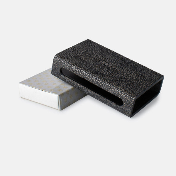 faux shagreen matchbox in various colors 2