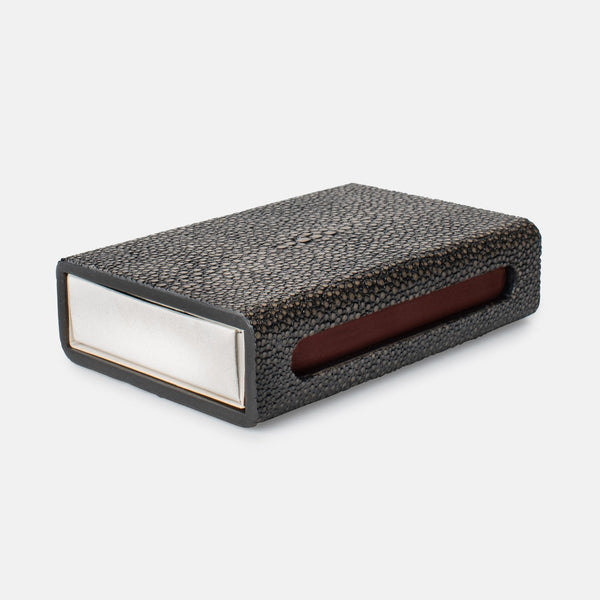 faux shagreen matchbox in various colors 1
