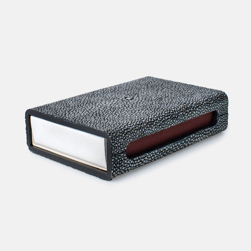 faux shagreen matchbox in various colors 3