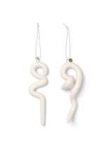 doodle ornaments set of 2 off white 1