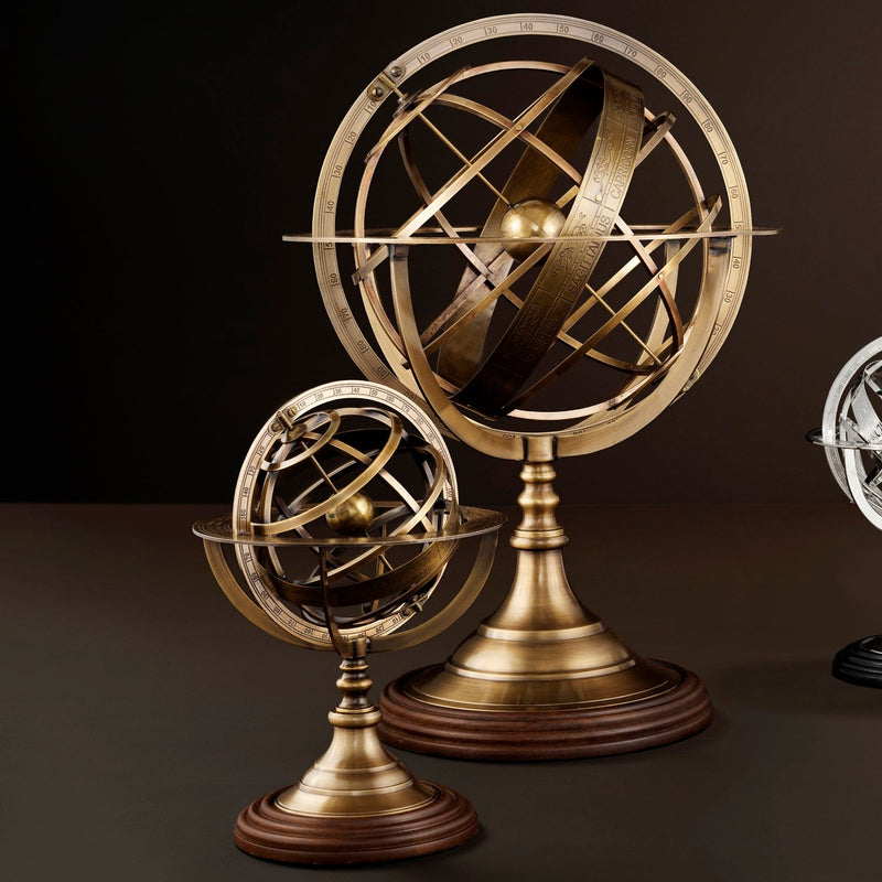 Globe in Antique Brass 2