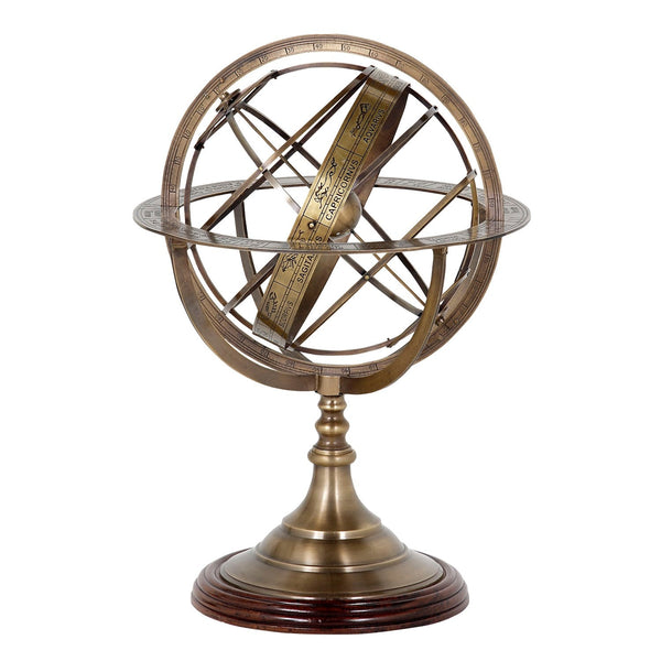 Globe in Antique Brass 3