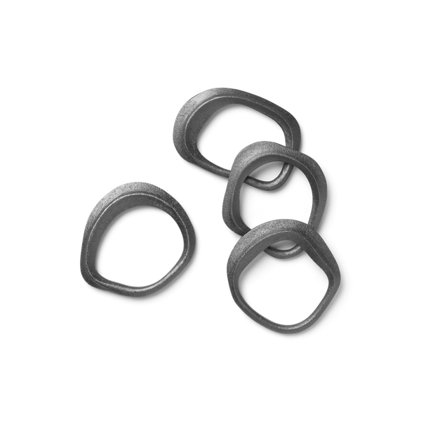 flow napkin rings set of 4 by ferm living 2
