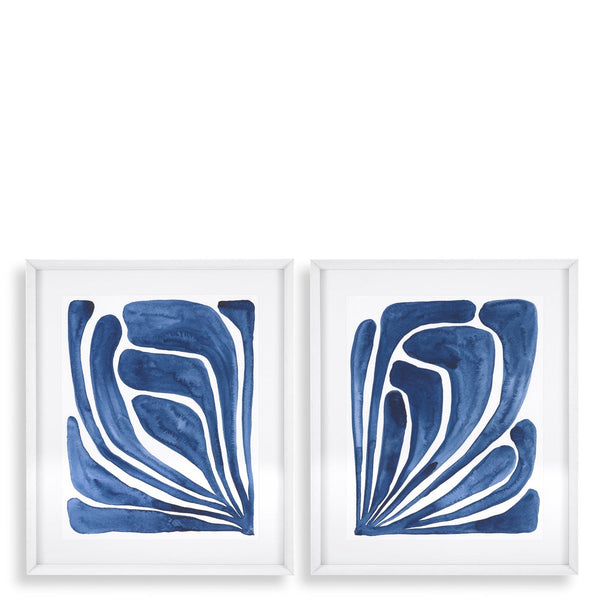 ec373 blue stylized leaf set of 2 print by eichholtz 116654 1