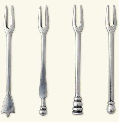 Assorted Olive Forks, Set of 4