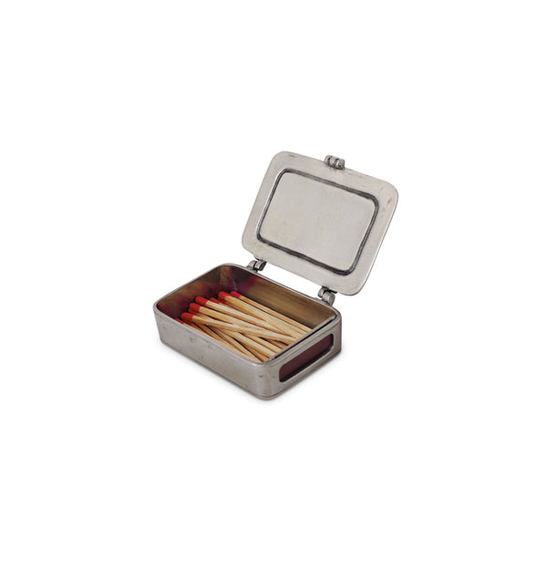 Lidded Match Box with Striker and Matches
