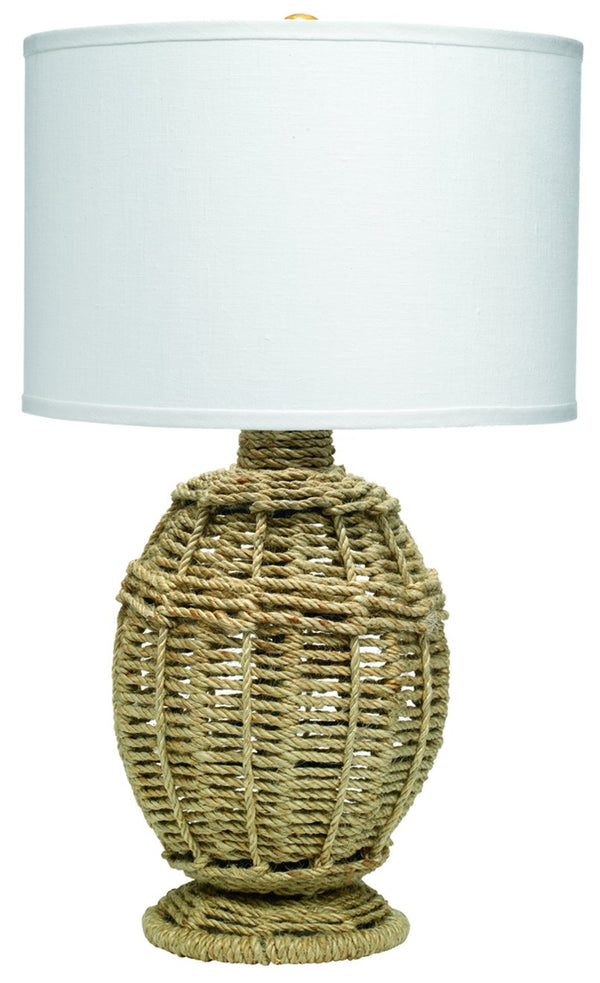 Jute Urn Table Lamp, Small design by Jamie Young