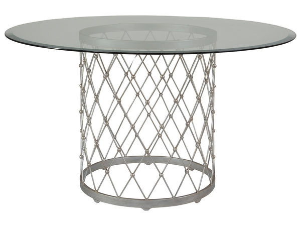Royere Dining Table With 54 Inch Glass Top