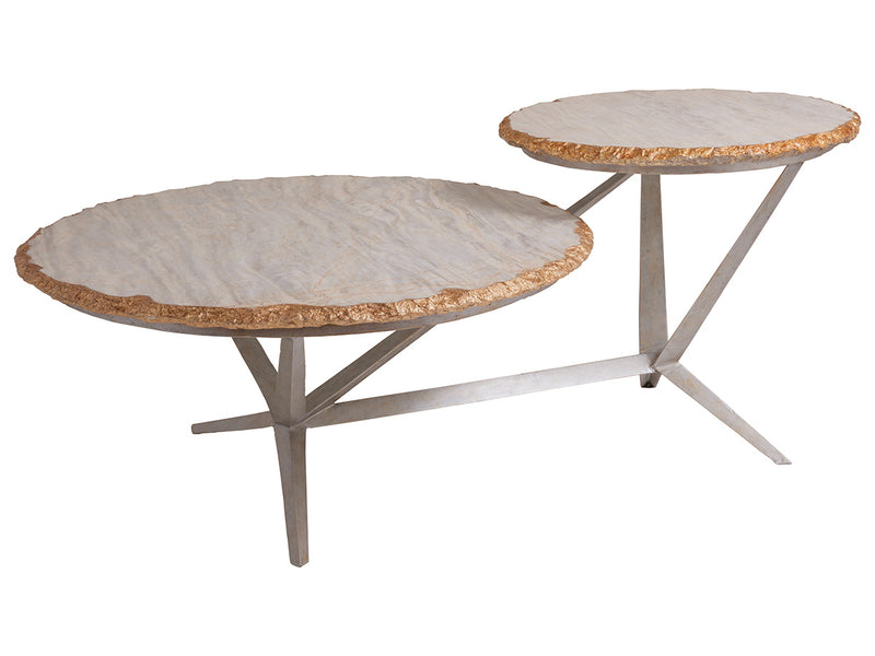 Cosmos Tiered Round Cocktail Table