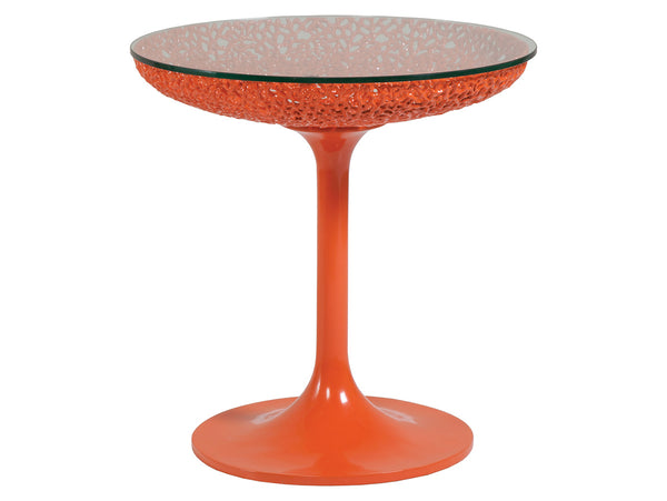 Seascape Round Orange Spot Table