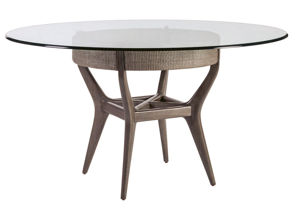 Formosa Round Dining Table With Glass Top