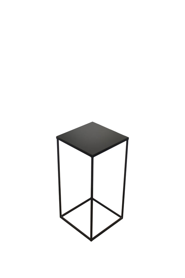 Compact Charcoal Side Table