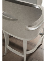 Zeitgeist Linen Upholstered Swivel Counter Stool