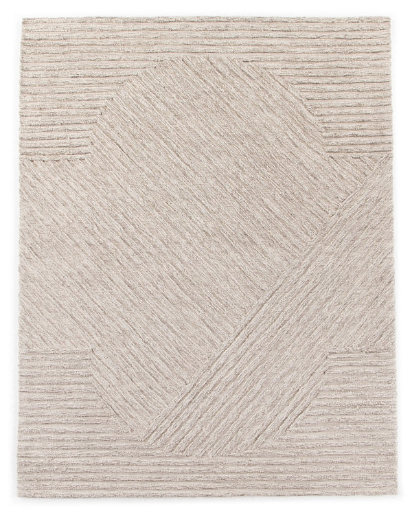 Chasen Outdoor Rug in Heathered Natural by BD Studio