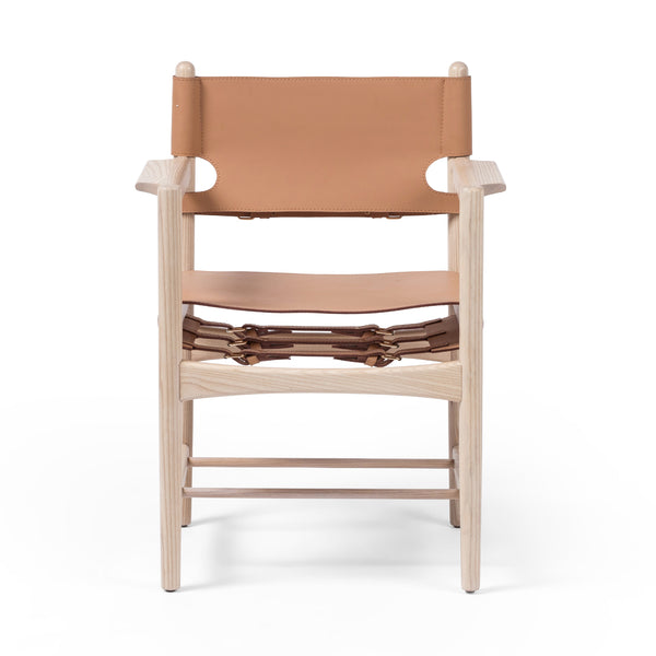 Parsal Dining Chair Nude Leather Blend