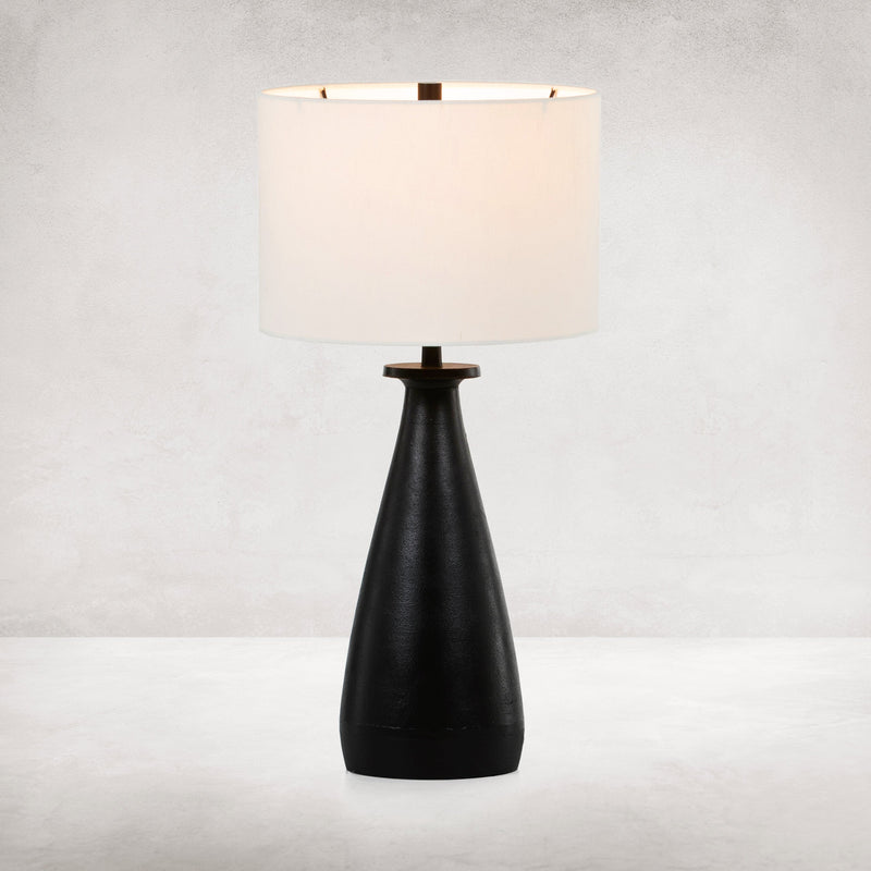 Innes Table Lamp in Textured Black
