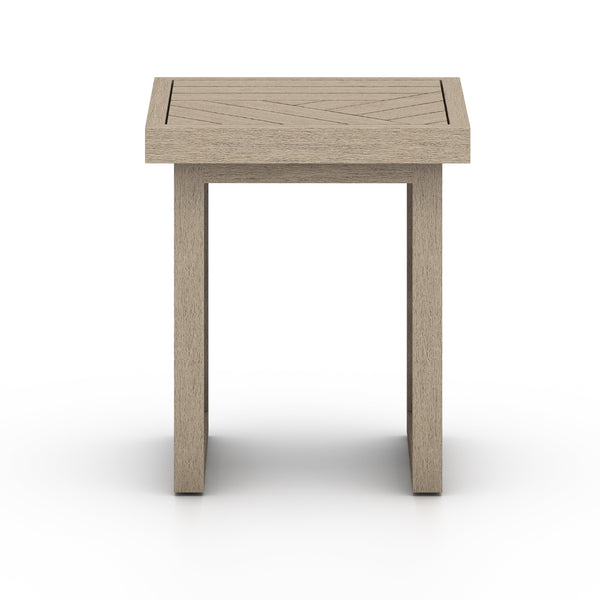 Avalon Outdoor End Table Washed Brown