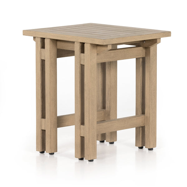 Balfour Outdoor End Table Washed Brown