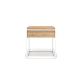 Oak Monolit Small Side Table with Removable Cover in Various Sizes