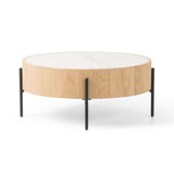 Jase White Marble Coffee Table in Various Sizes Alternate Image 4