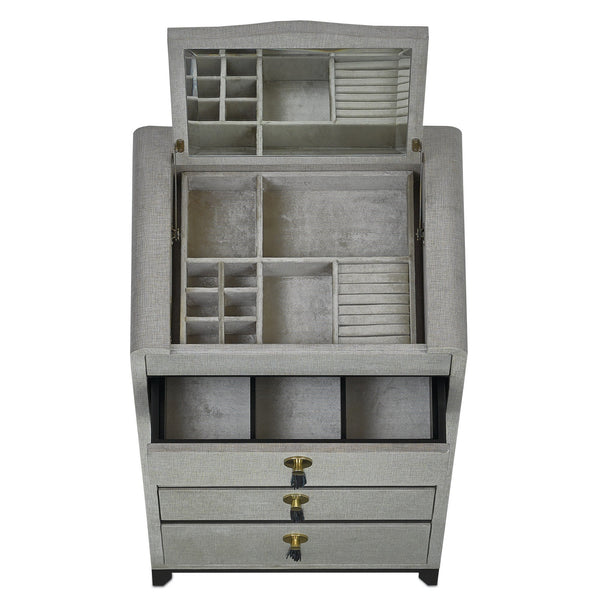 Nicolene Lingerie Chest in Grey design by Currey & Company