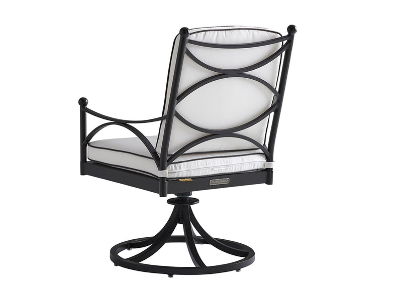 Pavlova Swivel Rocker Dining Chair in White