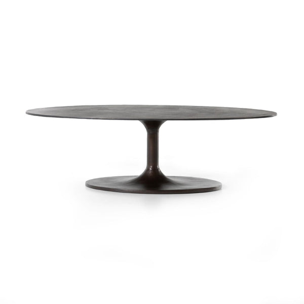 Simone Oval Coffee Table in Various Colors Flatshot Image 1