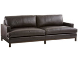 Horizon Black Leather Sofa
