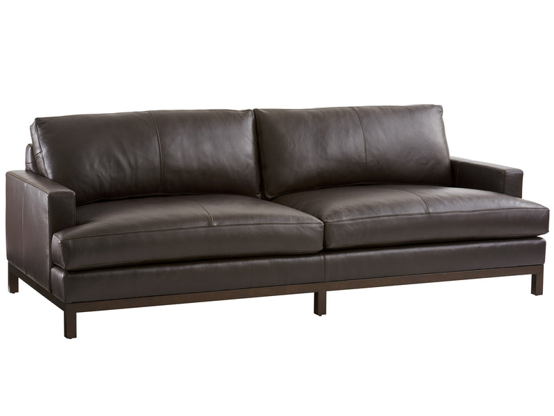 Horizon Black Leather Sofa
