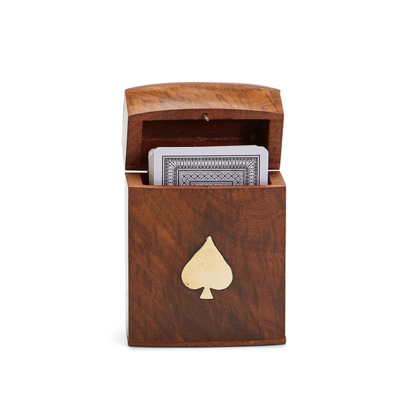 Turf Club Playing Card Set in Hand-Crafted Wooden Box
