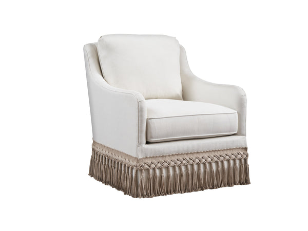 Salt Creek Upholstered Slipcovered Swivel Chair