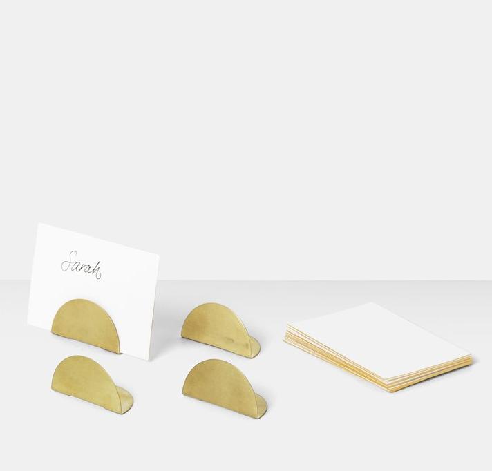 card holders in brass design by ferm living 2