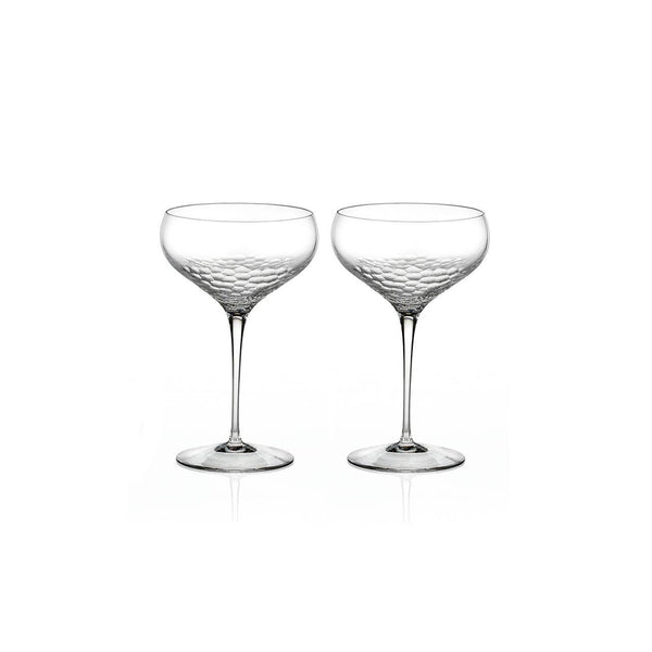 Sequin Champagne Saucer, Pair by Vera Wang