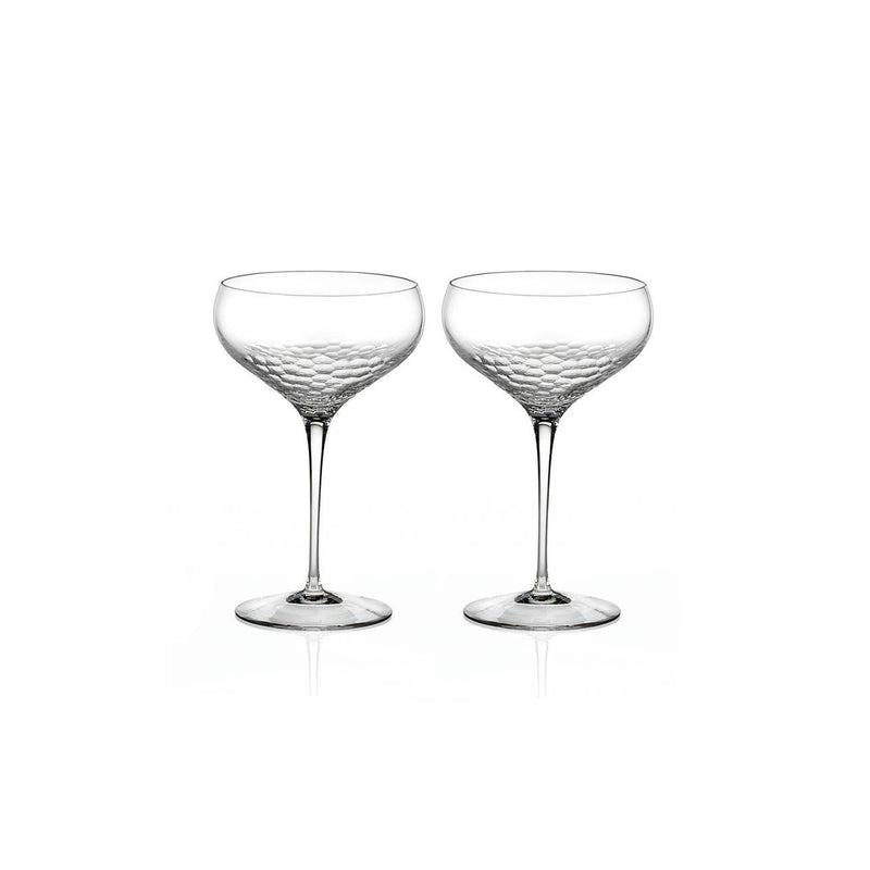Sequin Champagne Saucer, Pair by Vera Wang