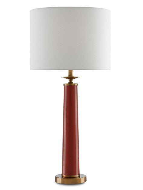 Rhyme Red Table Lamp design by Currey & Company