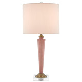 Andalucia Table Lamp in Rose Smoke design by Currey & Company