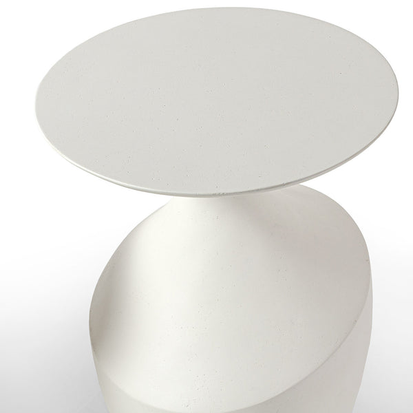 Chelsea Outdoor Side Table in Tall White