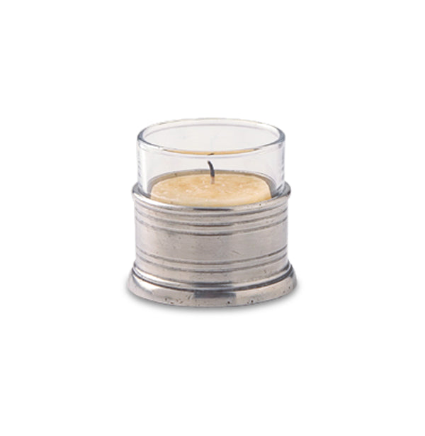 Tea Light Candle Holder with Glass