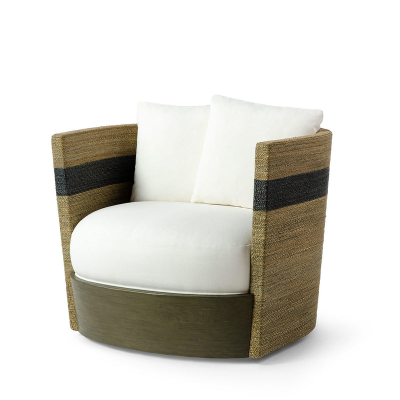 Fritz Swivel Lounge Chair in Natural