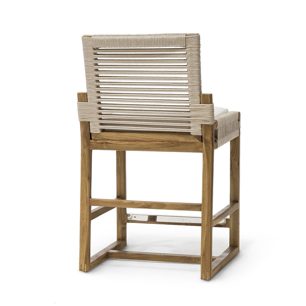 San Martin Outdoor 24" Counter Stool in Taupe