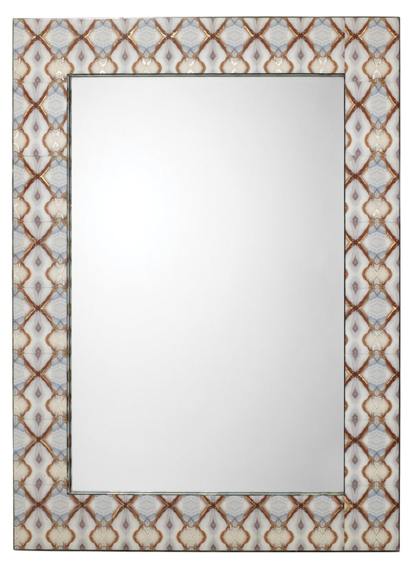 Kaleidoscope Rectangle Mirror on MDF design by Jamie Young