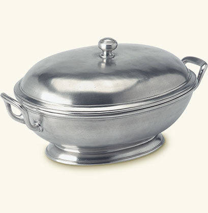 Footed Oval Tureen with Handles