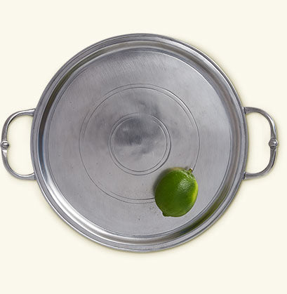 Small Round Tray with Handles
