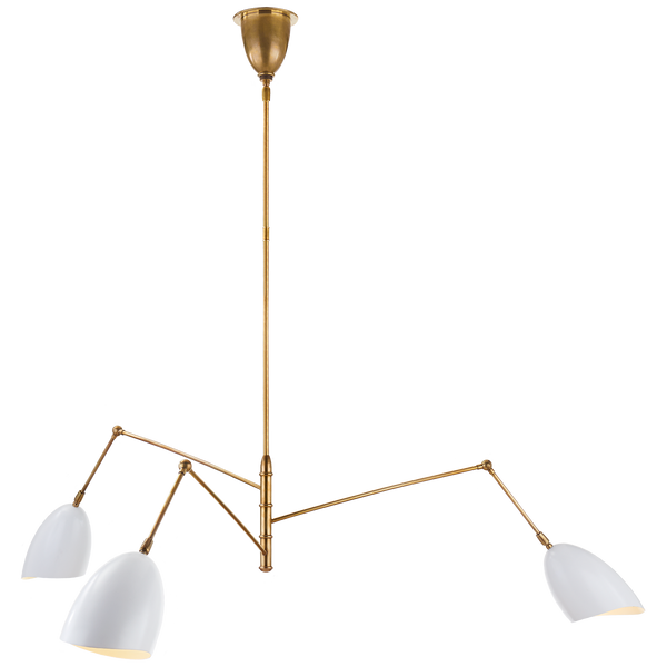 Sommerard Large Triple Arm Chandelier by AERIN